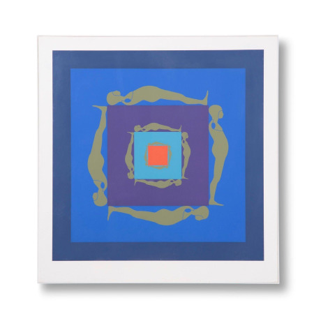 Ernest Tino Trova — Falling Man Serigraph from 1969